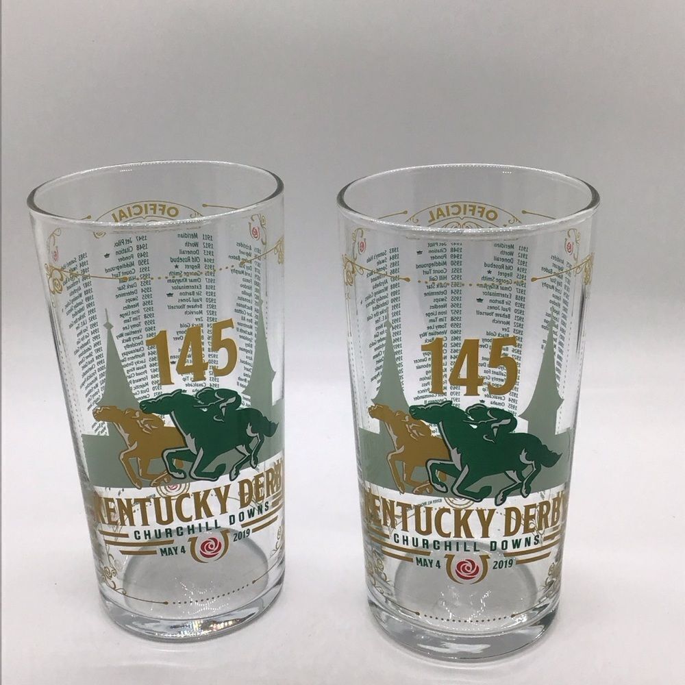 Set of two 145th Kentucky Derby Mint Julip Glasses